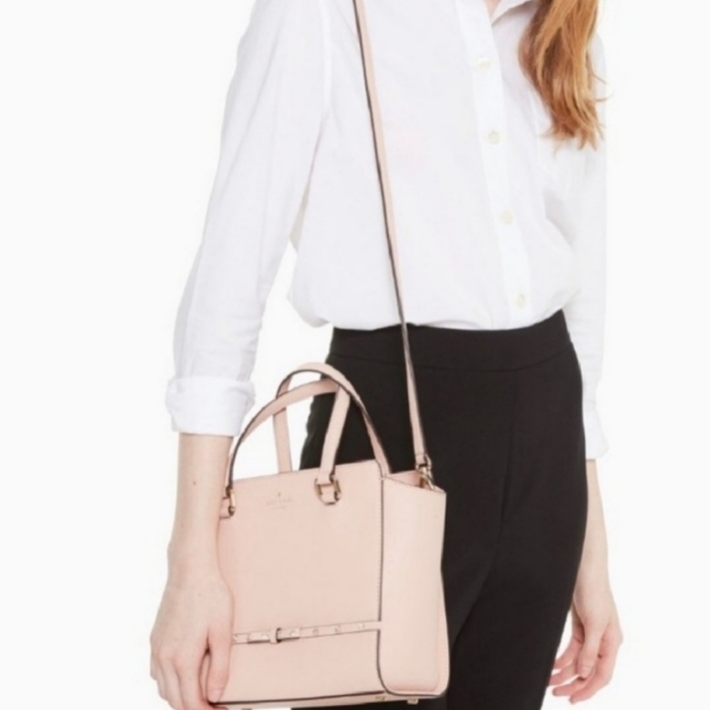 KATE SPADE Laurel Way blush jeweled small crossbody bag Purse
